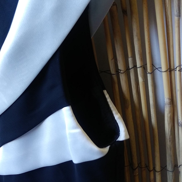 Black and White Cocktail Dress by Escape - Picture 7 of 11